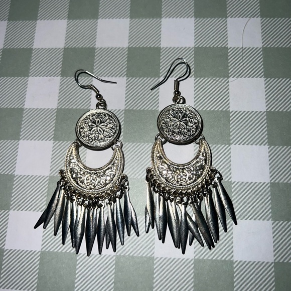 Torrid Bohemian Silver Dangle Earrings - Picture 2 of 6